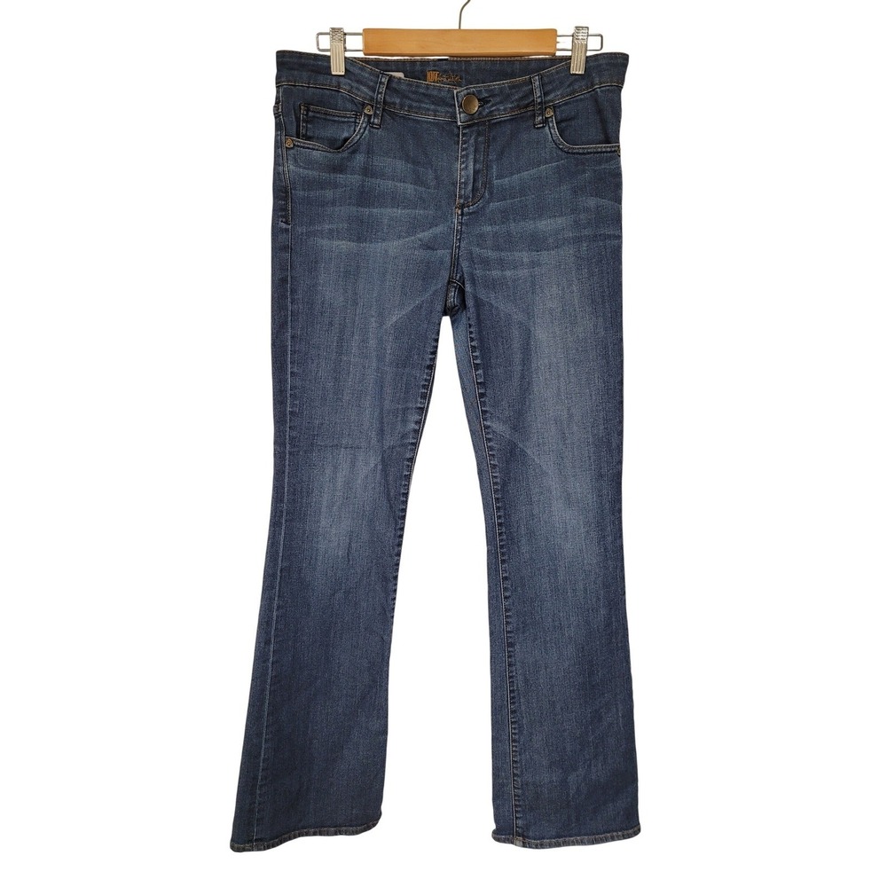 KUT from the Kloth Farrah Baby Bootcut Western Jeans M Wash‎ Size 8 34W X 33L